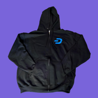 Full Zip Hoodie - D front - Full logo back