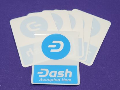 Dash Accepted Here Windows Stickers